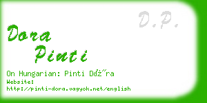 dora pinti business card